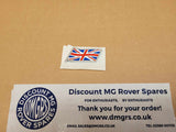 Genuine MG Rover Union Flag Badge - DAG000080MMM - Self Adhesive