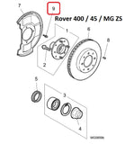 Front Brake Disc Backplate Retaining Bolt - Rover 25 / 45 / 75 / MG ZR / ZS / ZT - FS105107 / FS105106 - OEM-Q