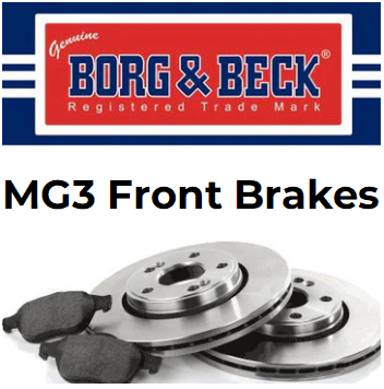 MG3 Front Brake Discs / Pads - All variants - 10094756 / 30008252 / 10025315